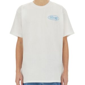 Discover the authentic OBEY men's "REACTION" T-SHIRT in White