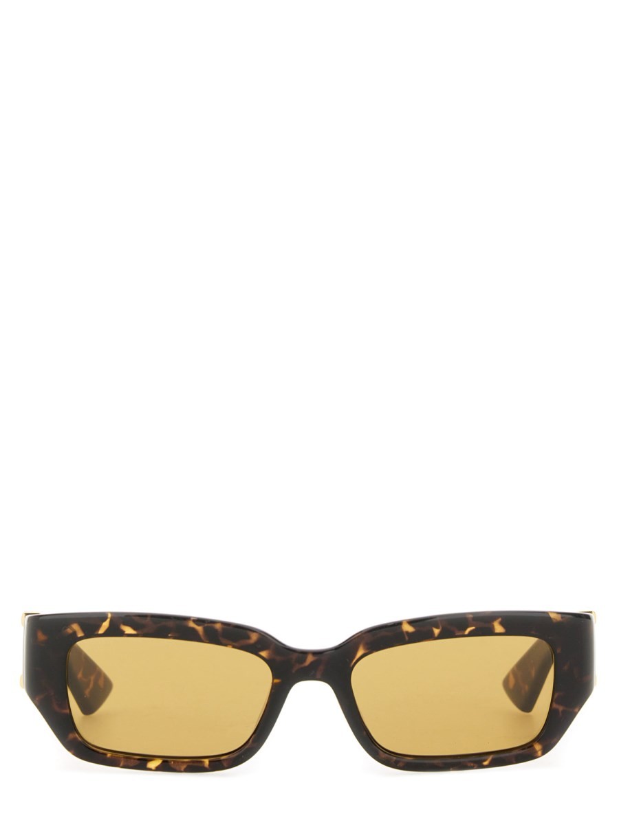 Explore the authentic Bottega Veneta unisex RECTANGULAR SUNGLASSES "DASH" in Brown