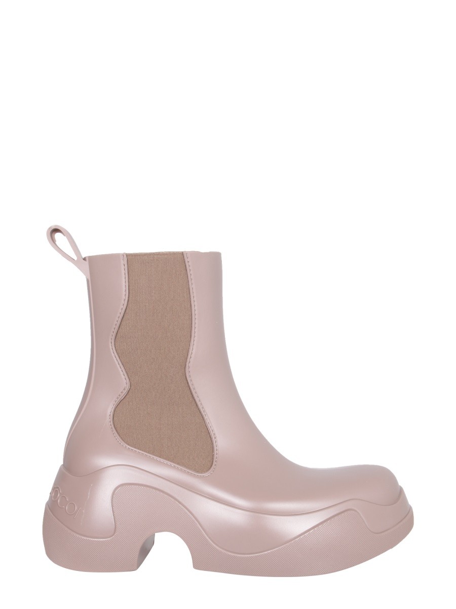 Discover the authentic XOCOI women's RECYCLED PVC BOOTS in Brown