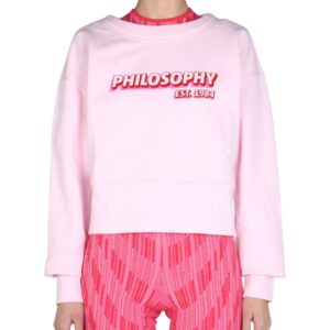 Explore the authentic Philosophy Di Lorenzo Serafini women's REGULAR FIT SWEATSHIRT in Pink