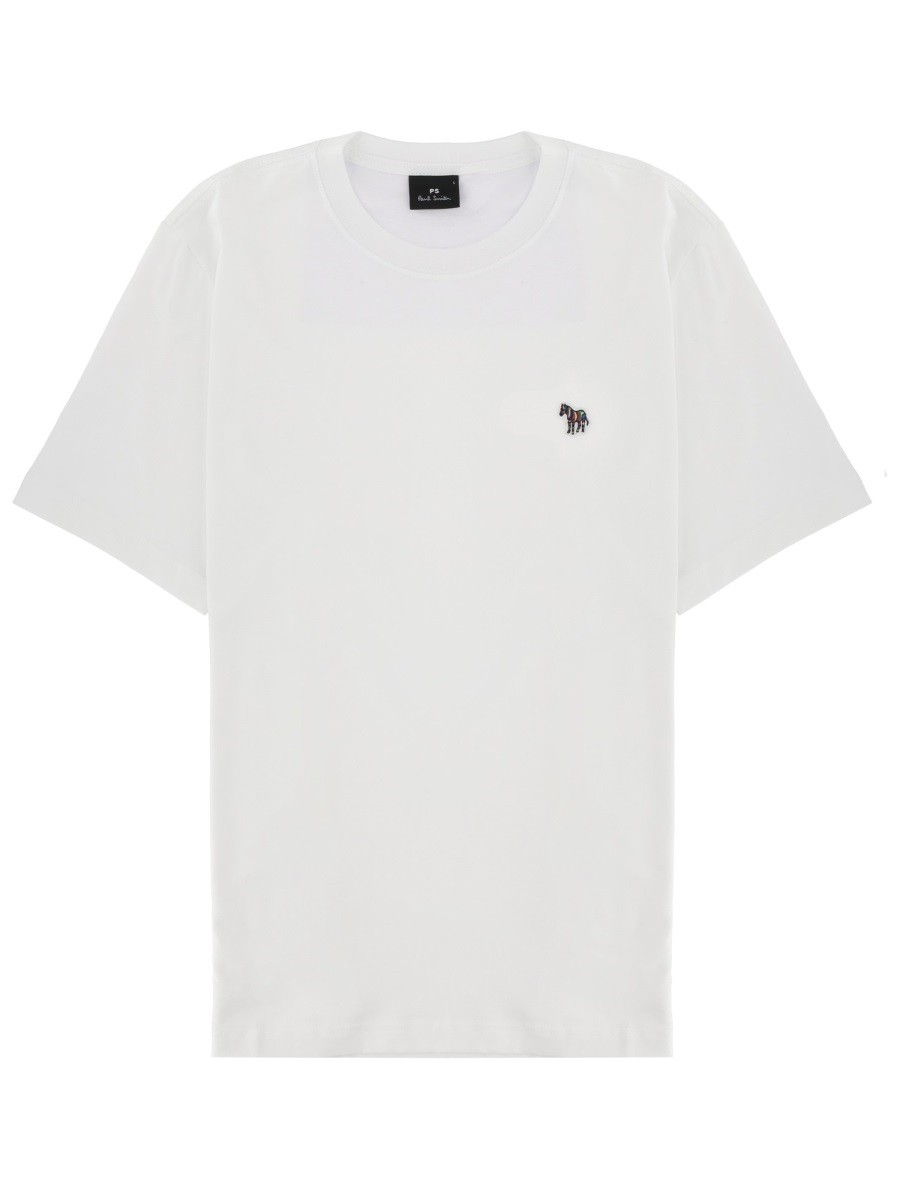 Refresh your wardrobe with the PS BY PAUL SMITH men's REGULAR FIT T-SHIRT in White