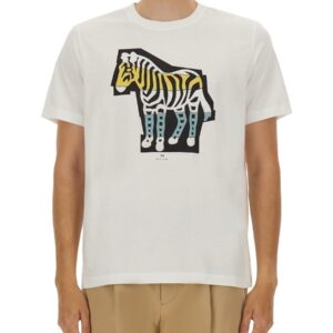 Refresh your wardrobe with the PS BY PAUL SMITH men's REGULAR FIT T-SHIRT in White