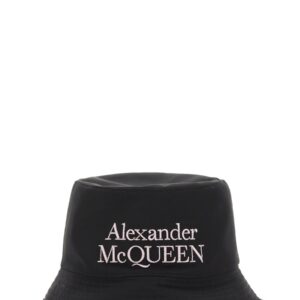 Explore the authentic Alexander Mcqueen men's REVERSIBLE BUCKET HAT in Black