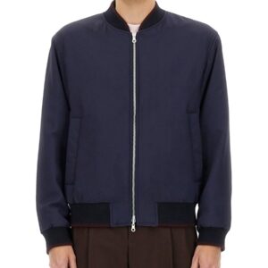Refresh your wardrobe with the Dries Van Noten men's REVERSIBLE JACKET in Blue
