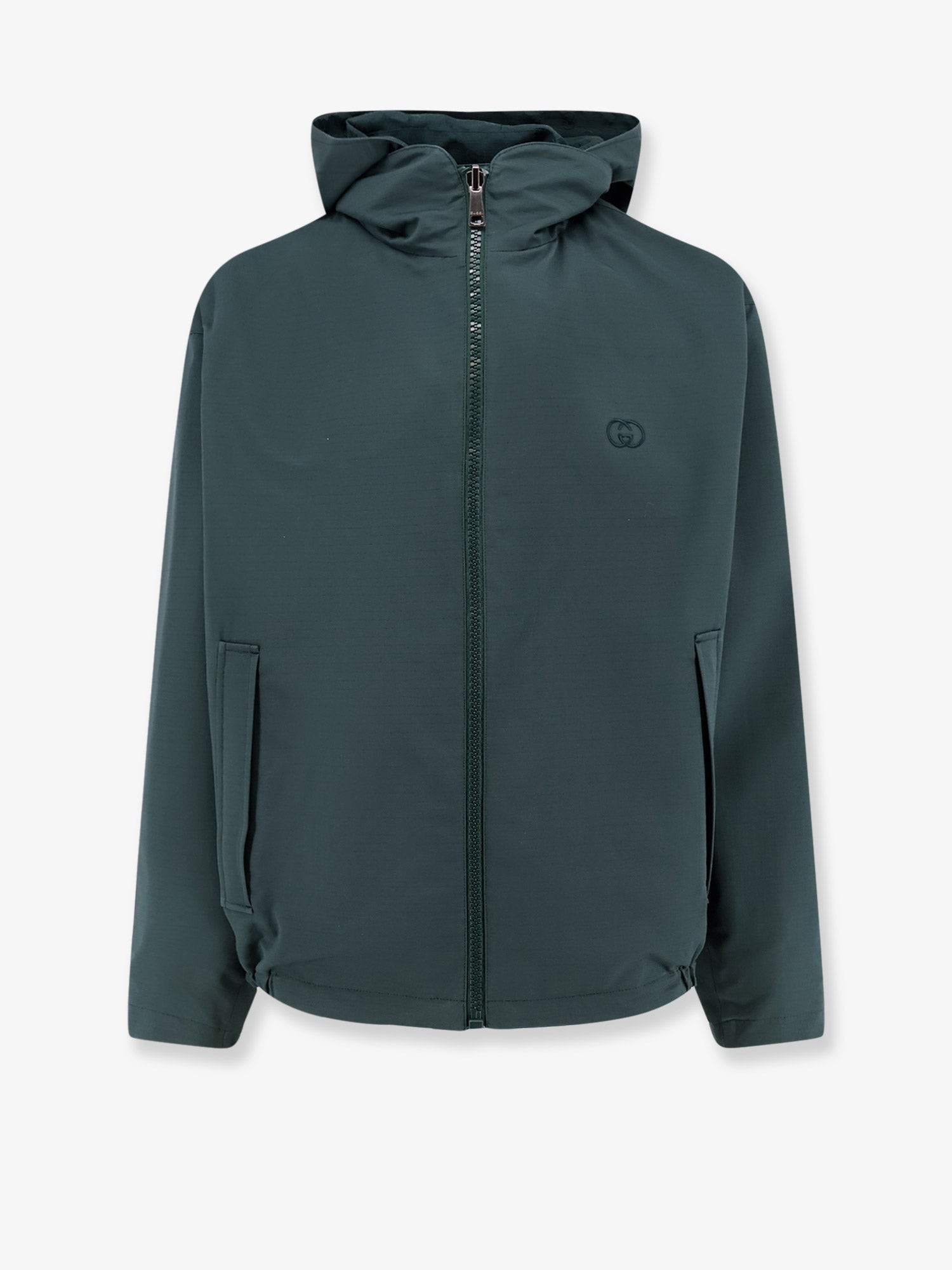Explore the authentic Gucci men's Reversible ripstop cotton jacket in GREEN