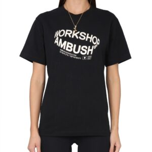 Discover the authentic AMBUSH women's REVOLVE T-SHIRT in Black