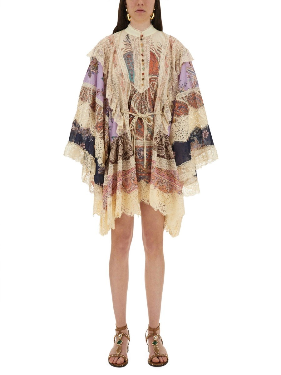 Explore the authentic ZIMMERMANN women's "RHIANNON" MINI DRESS in MULTICOLOUR