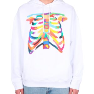 Explore the authentic MARCELO BURLON COUNTY OF MILAN men's RIB CAGE SWEATSHIRT in White