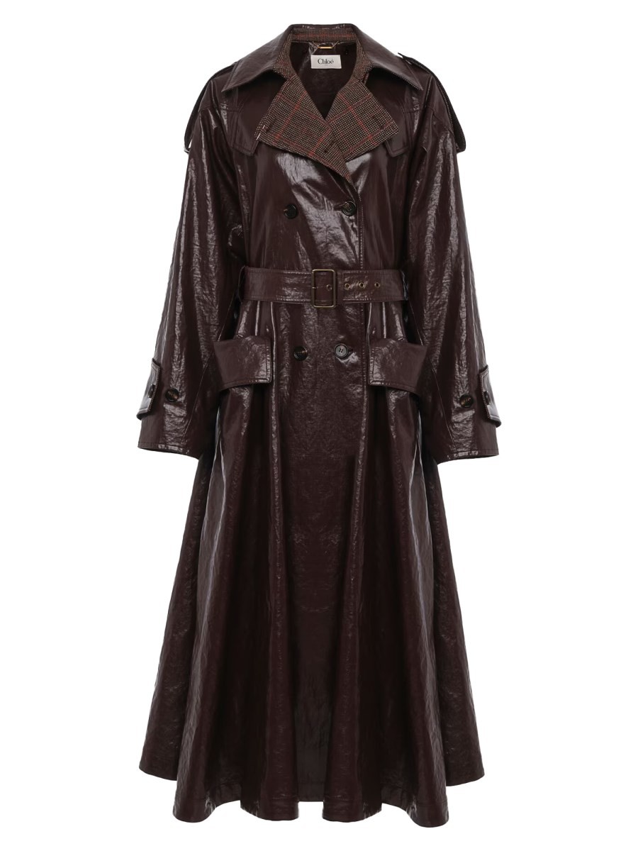 Discover the authentic CHLOÉ women's RIDING COAT in Purple