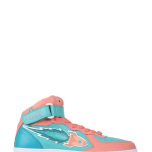 Discover the authentic ENTERPRISE JAPAN men's ROCKET MID SNEAKERS in Azure