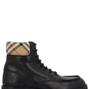 Discover the authentic Burberry men's "ROGUE" LEATHER BOOT in Black