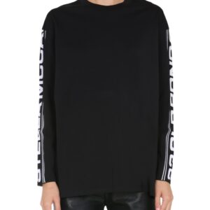 Explore the authentic stella mccartney unisex ROUND NECK T-SHIRT in Black