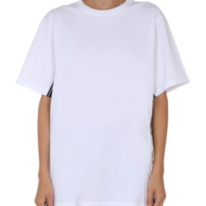 Explore the authentic stella mccartney unisex ROUND NECK T-SHIRT in White