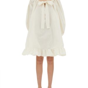 Discover the authentic PATOU women's RUFFLE HEM DRESS in Ivory