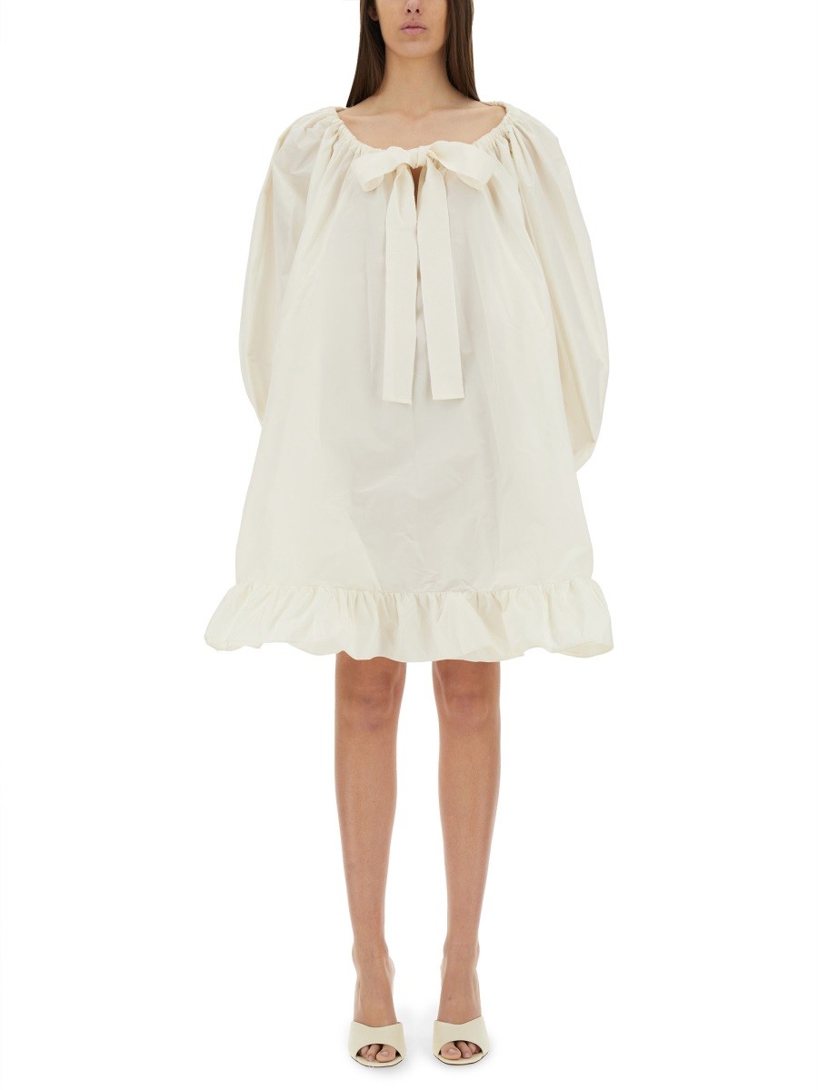 Discover the authentic PATOU women's RUFFLE HEM DRESS in Ivory