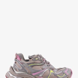 Shop the authentic Balenciaga women's Runner 2 nylon low-top sneakers with leather inserts in BEIGE/GRY/F YEL/PINK