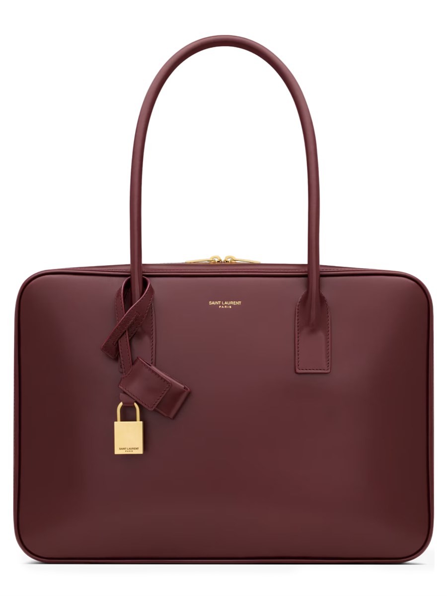 Refresh your wardrobe with the Saint Laurent women's "SAC DE JOUR" BAG in Red