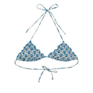 Explore the authentic MC2 SAINT BARTH women's "SAGITTARIUS" BIKINI TOP in Azure