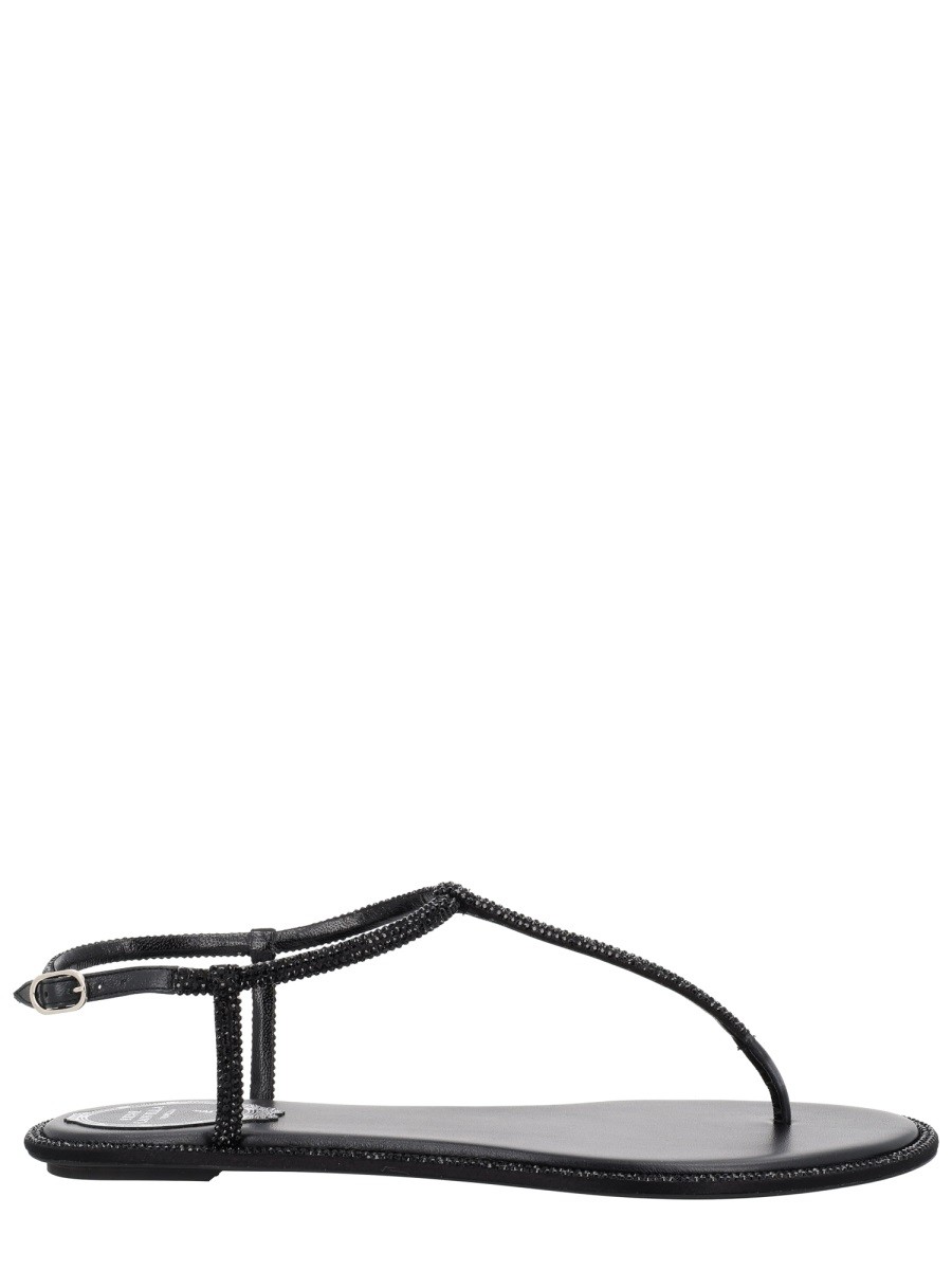 Refresh your wardrobe with the RENE CAOVILLA women's SANDAL "DIANA" in Black