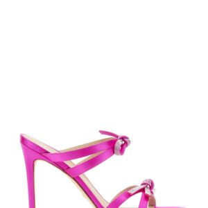 Discover the authentic Stuart Weitzman women's SANDAL SLIDE SW BOW in Fuchsia