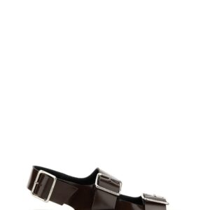 Refresh your wardrobe with the AEYDE women's SANDAL "TEKLA" in DARK BROWN