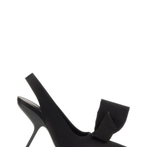 Explore the authentic Ferragamo women's SANDAL WITH ASYMMETRICAL BOW in Black