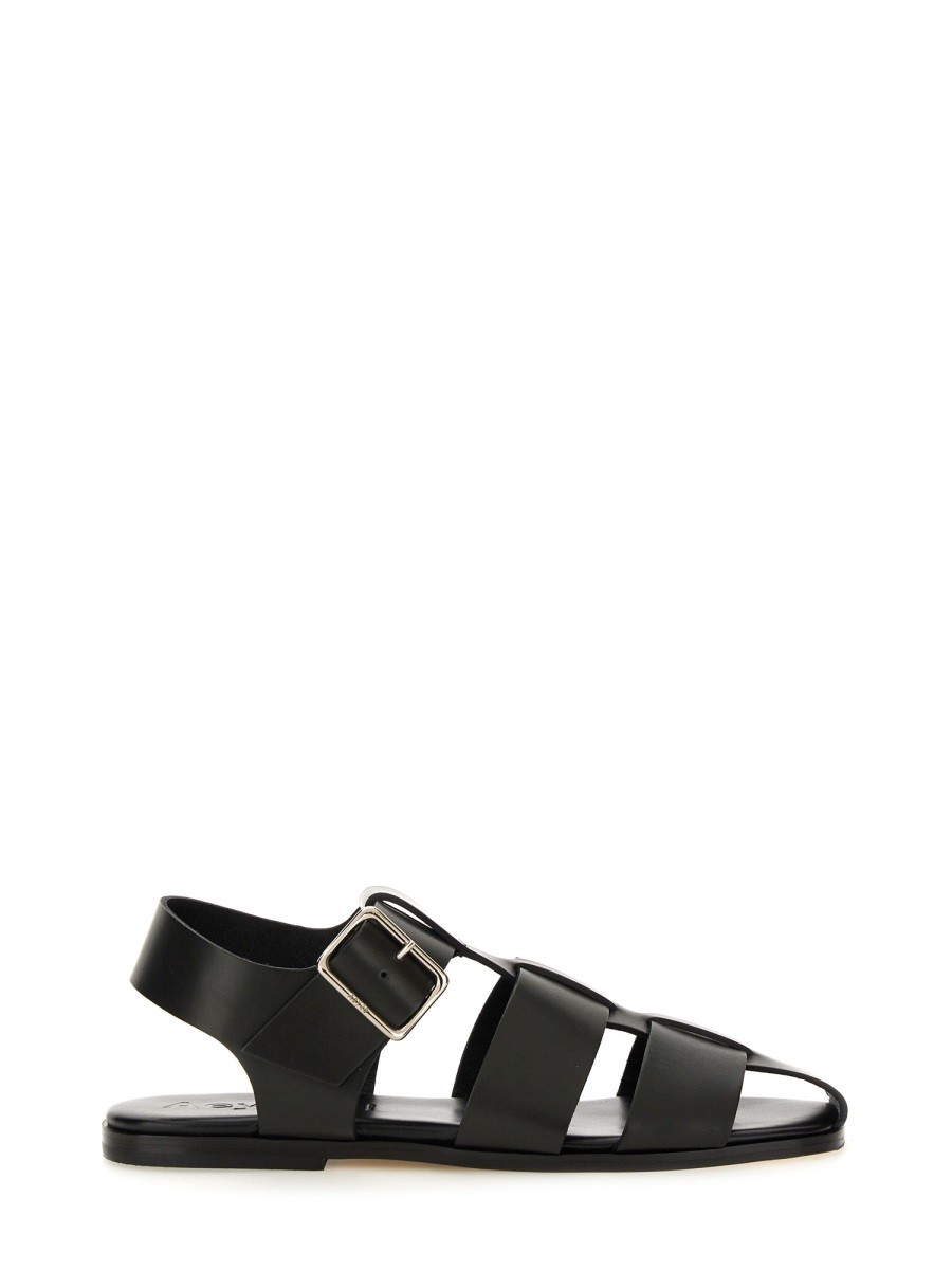 Elevate your look with the AEYDE women's SANDALO "WHIT" in Black