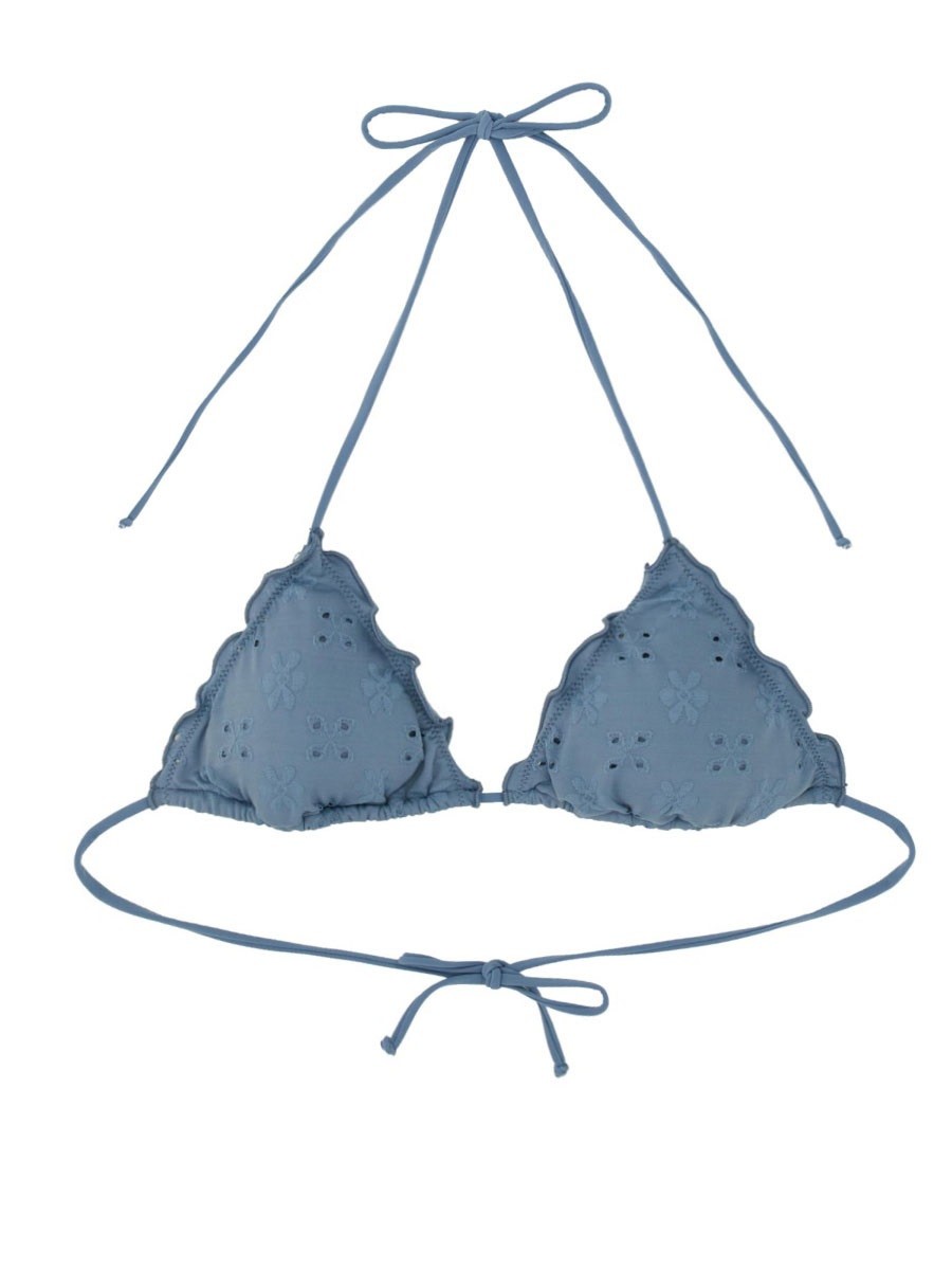 Explore the authentic MC2 SAINT BARTH women's "SANGALLO SAGITTARIUS MIAMI" BIKINI TOP in Blue