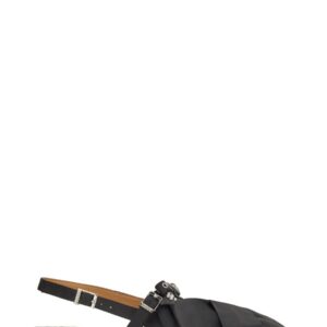 Refresh your wardrobe with the GANNI women's SATIN BALLERINA in Black