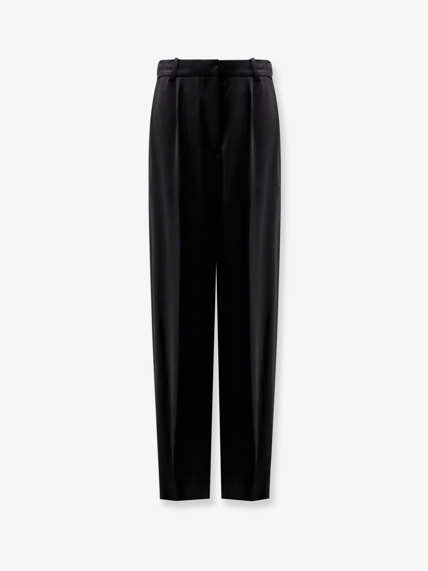 Discover the authentic TOTEME women's Satin trousers in Black