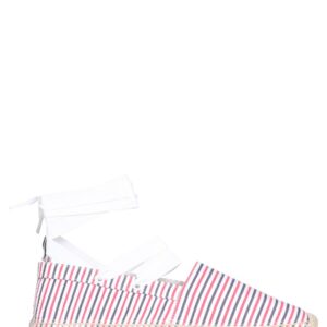 Explore the authentic THOM BROWNE women's SEERSUCKER COTTON ESPADRILLES in MULTICOLOUR