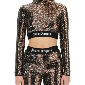 Refresh your wardrobe with the Palm Angels women's SEQUINED TOP in MULTICOLOUR