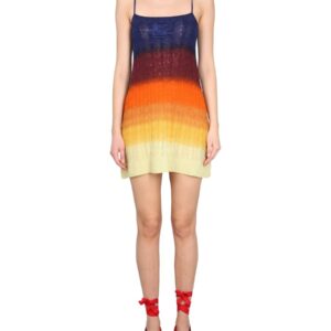 Refresh your wardrobe with the Etro women's SHADED WOOL MINI DRESS in MULTICOLOUR