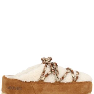 Discover the authentic Moon Boot unisex SHEARLING "EVX" MULES in MULTICOLOUR