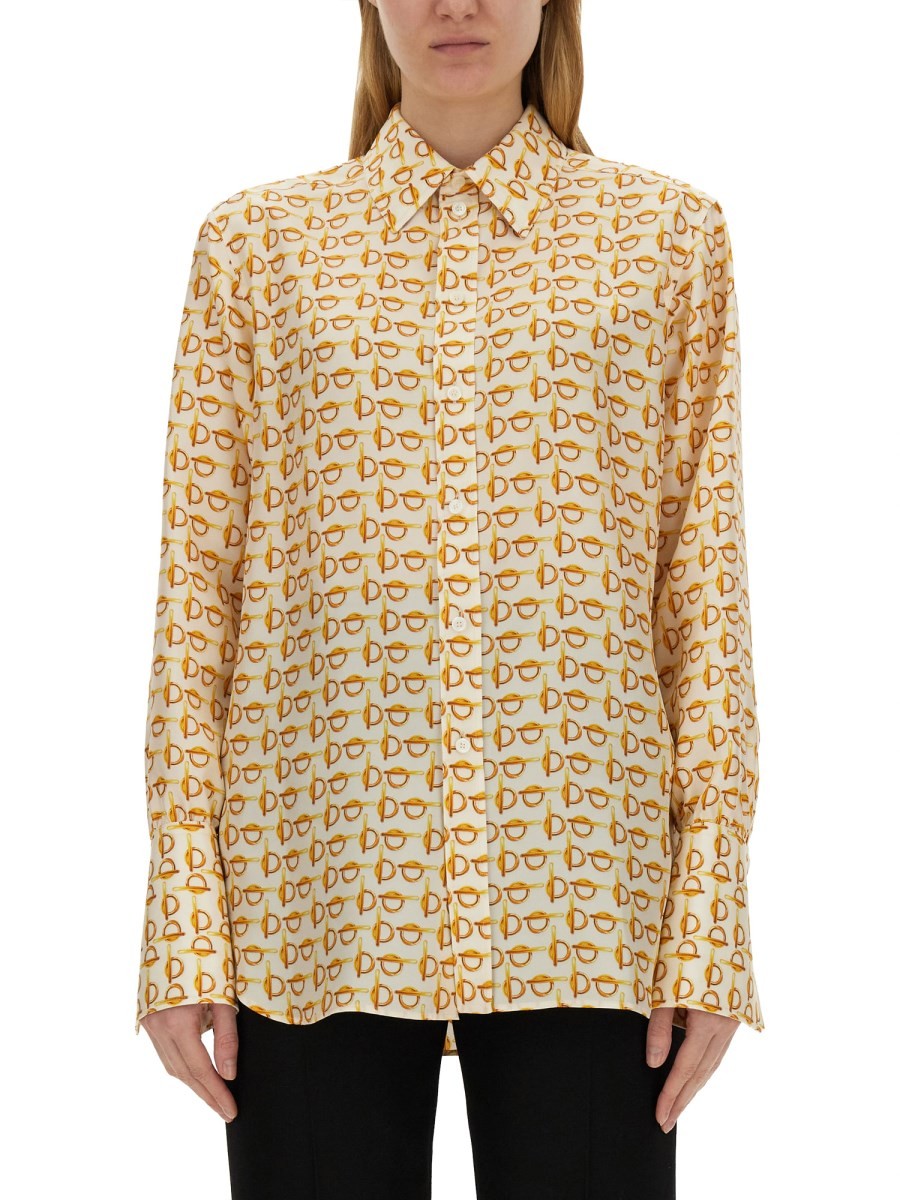 Elevate your look with the Burberry women's SHIRT "B" in beige
