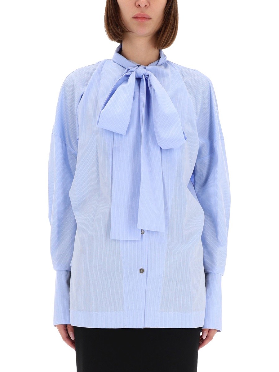 Elevate your look with the THELATEST women's SHIRT "CECILIA" in Azure