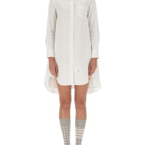Refresh your wardrobe with the THOM BROWNE women's SHIRT DRESS in White