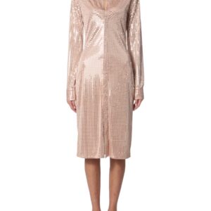 Discover the authentic Bottega Veneta women's SHIRT DRESS in Nude