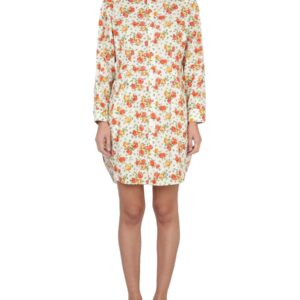 Refresh your wardrobe with the Marni women's SHIRT DRESS WITH FLORAL PATTERN in MULTICOLOUR