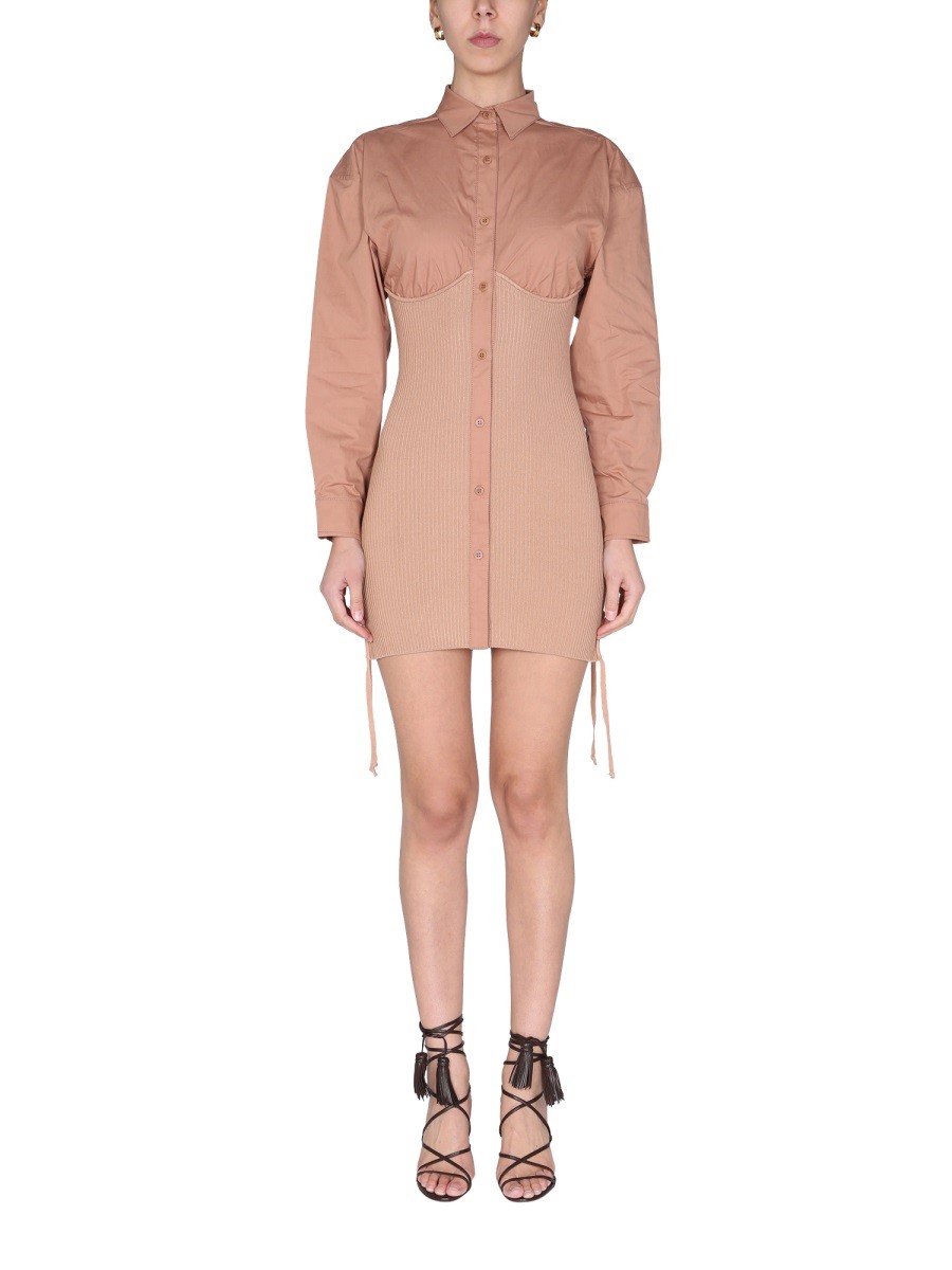 Discover the authentic ANDREADAMO women's SHIRT DRESS in Nude
