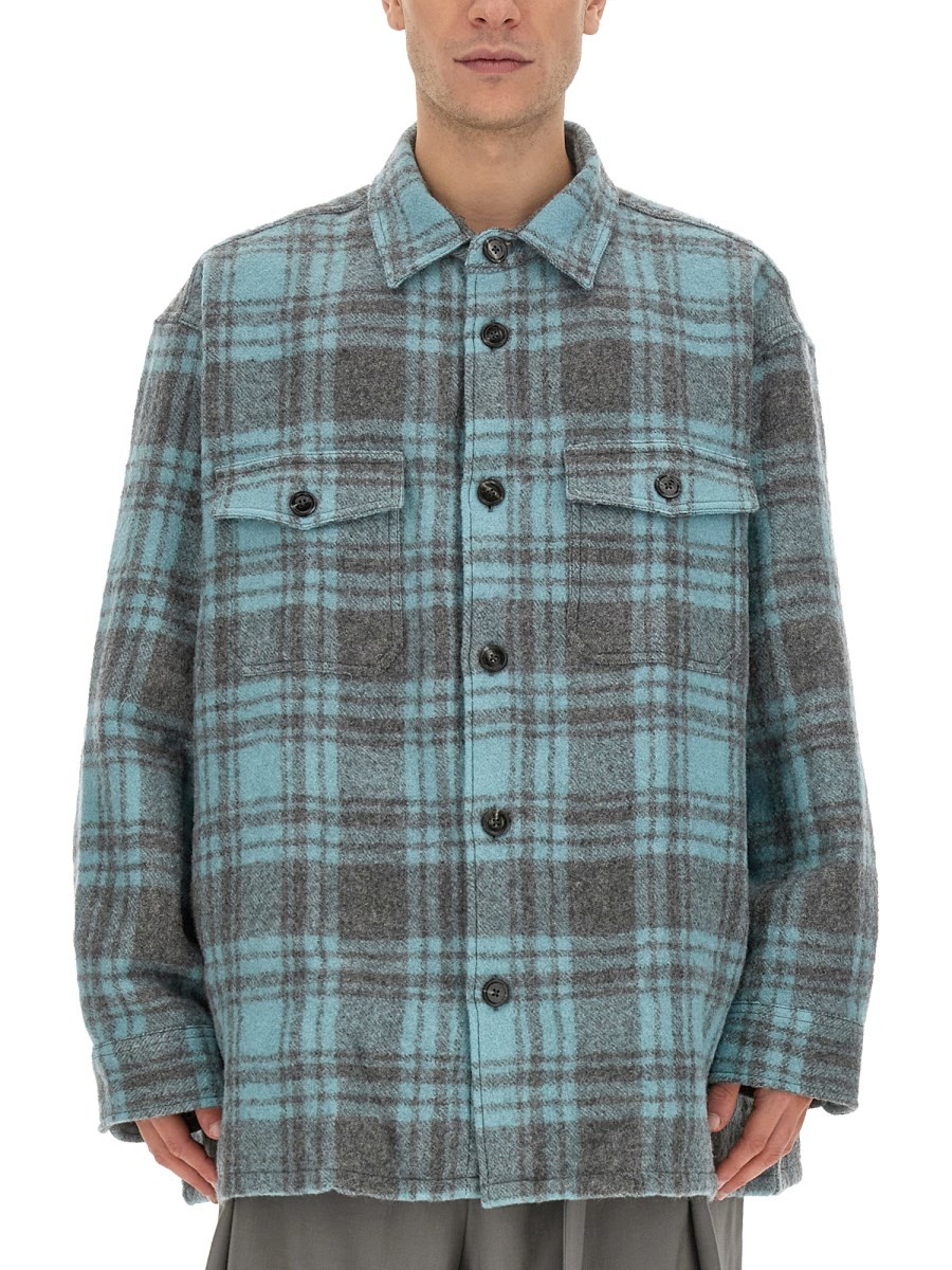 Refresh your wardrobe with the AMI PARIS unisex SHIRT JACKET in MULTICOLOUR