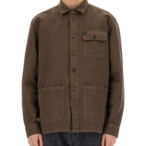 Discover the authentic FAY men's SHIRT JACKET in Brown