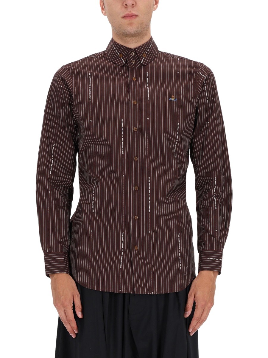 Refresh your wardrobe with the Vivienne Westwood men's SHIRT "KRALL" in Bordeaux