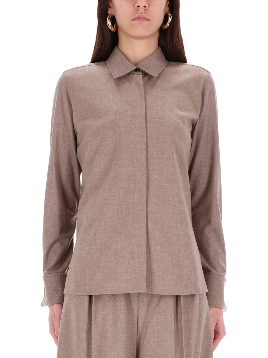 Refresh your wardrobe with the Max Mara women's SHIRT "THEBAID" in Dove