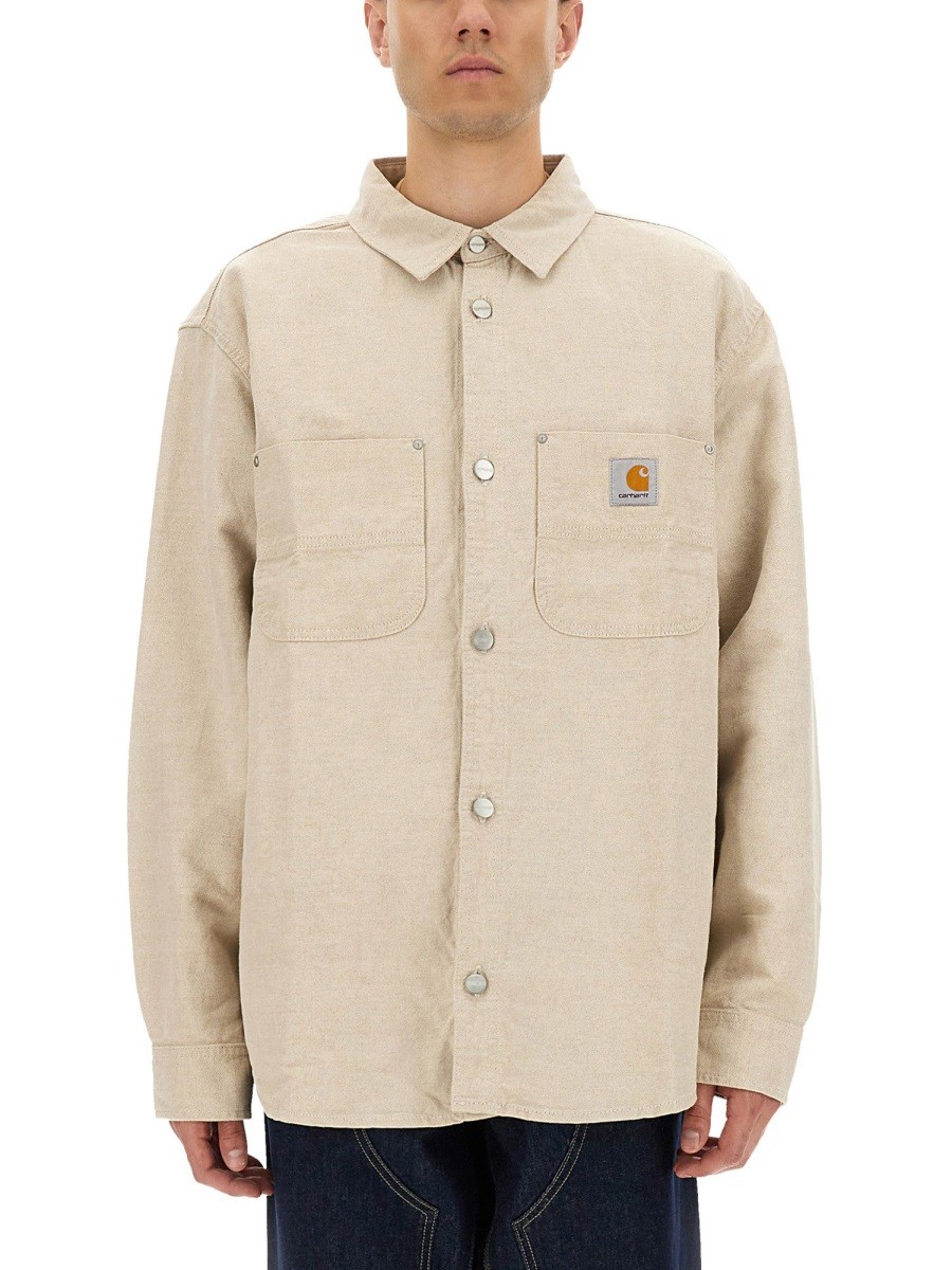 Discover the authentic Carhartt Wip men's SHIRT "WALTER" in Ivory