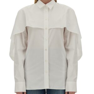 Refresh your wardrobe with the stella mccartney women's SHIRT WITH CAPE in White