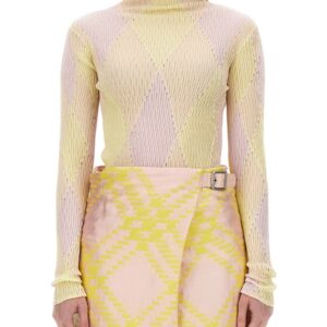 Explore the authentic Burberry women's SHIRT WITH CHECK PATTERN in MULTICOLOUR