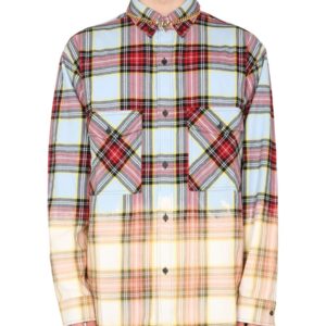 Shop the authentic MARCELO BURLON COUNTY OF MILAN men's SHIRT WITH CHECK PRINT in MULTICOLOUR