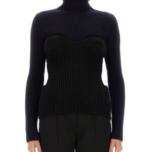 Explore the authentic JEAN PAUL GAULTIER women's SHIRT WITH CORSET in Blue