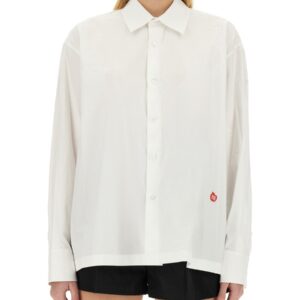 Refresh your wardrobe with the ALEXANDERWANG.T women's SHIRT WITH LOGO in White